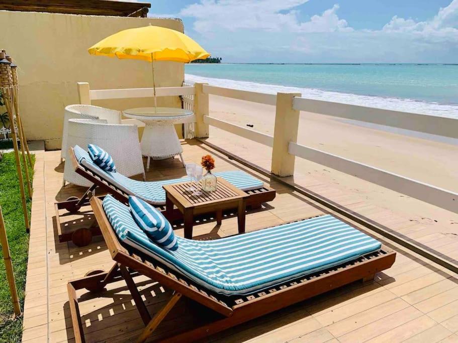 Casa Duplex Beira Mar Com Caseiro De Cortesia Em Maceio Esterno foto