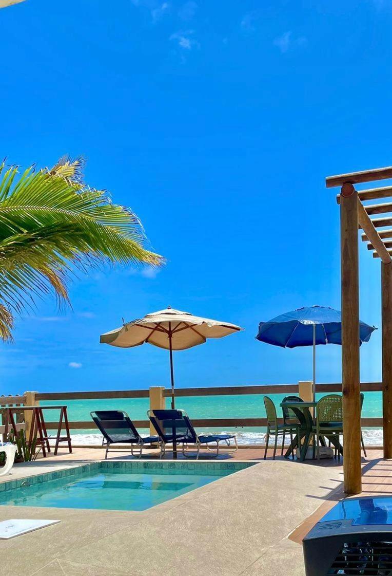Casa Duplex Beira Mar Com Caseiro De Cortesia Em Maceio Esterno foto